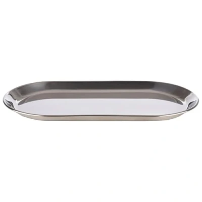 Imagen de APS 30149 Bandeja para Servir (30 x 15,5 cm, Acero Inoxidable, Acabado Brillante, Borde Enrollado)