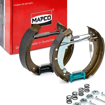 Imagen de MAPCO 9852/1 Kit frenos, disco de tambor Eje trasero con accesorios, sin cilindro freno rueda RENAULT: MEGANE 1, 1 Classic