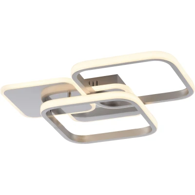 Imagen de JUST LIGHT. Plafón LED Sevent, angular, 3.000 K, acero