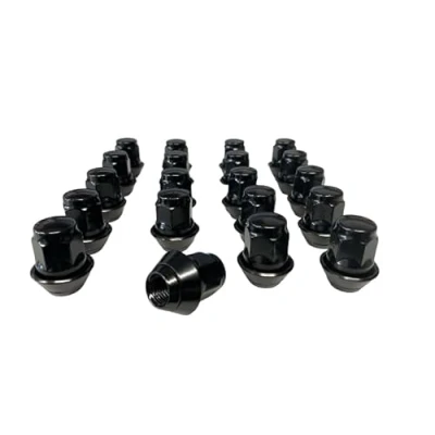 Imagen de 20 tuercas de rueda originales Ford aluminio para Focus Fiesta Escort Mondeo Kuga B Max Cougar C Cosworth Orion Fusion KA Puma Scorpio Sierra Cono M12 x 1,5 Negro