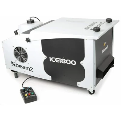 Imagen de BeamZ ICE1800 Máquina de Humo pesado o bajo con hielo, control por DMX, potencia 1800 W, maquina profesional niebla densa sobre el suelo, deposito 2,5L, Ideal para Halloween