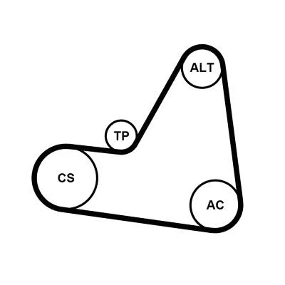 Imagen de CONTITECH CT935K2 Kit de correa distribución 153 con rueda dentada RENAULT: Megane 1, 1 Classic, Scenic, VOLVO: V40 Familiar, S40 I