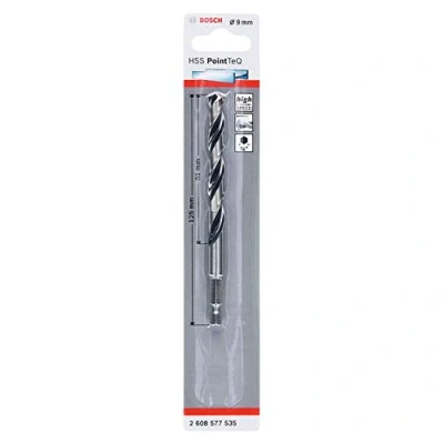 Imagen de Bosch Professional Brocas de vástago hexagonal PointTeQ, para metal, diámetro: 9 mm, ¼&quot;, accesorios taladro impacto y atornillador