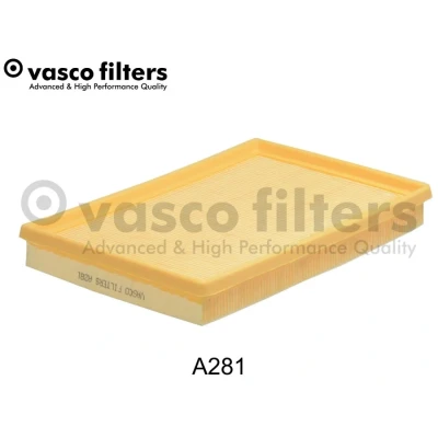 Imagen de DAVID VASCO A281 Filtro de aire 36 189 280 rectangular Cartucho filtrante VOLKSWAGEN: Fox Hatchback