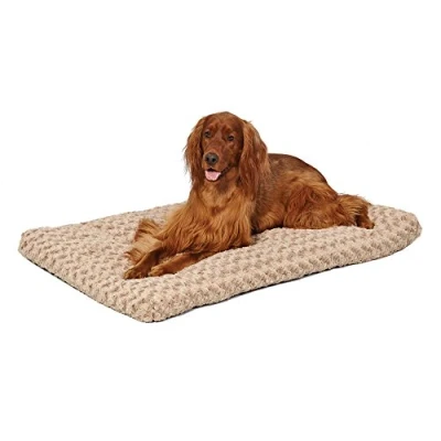 Imagen de MidWest Quiet Time Pet Bed Deluxe Mocha Ombre Swirl 40&quot; x 27&quot;