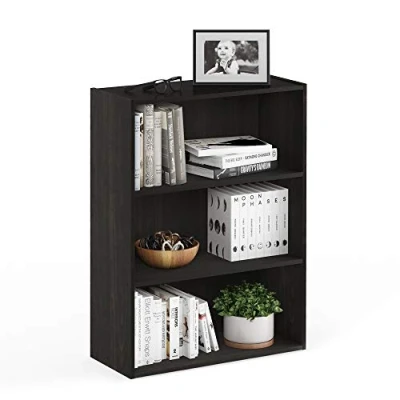 Imagen de Furinno Pasir Biblioteca Abierto de 3 Niveles, Espresso