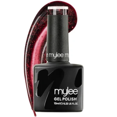 Imagen de Mylee Esmalte de uñas gel 10 ml [Paint The Town] UV/LED, manicura y pedicura para uso profesional, salón hogar, gama purpurina fina, larga duración fácil aplicar