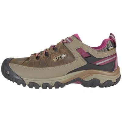 Imagen de KEEN Targhee 3 Waterproof, Zapatos para senderismo Mujer, Marrón (Weiss/Boysenberry), 38.5 EU