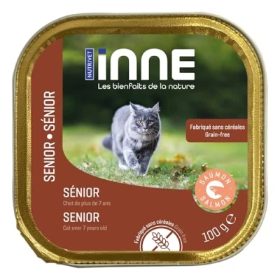 Imagen de Nutrivet INNE Gato Paté Anciano Salmon 100g