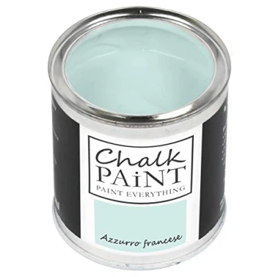 Imagen de Chalk Paint Everything® Pintura tiza Azzurro Francese vuelva a dar color fácilmente todo tipo de material sin lijar (250 ml)