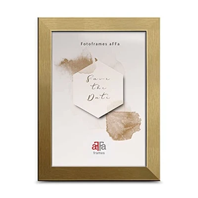 Imagen de aFFa frames Hekla Marco de fotos MDF (10 x 15 cm), color dorado