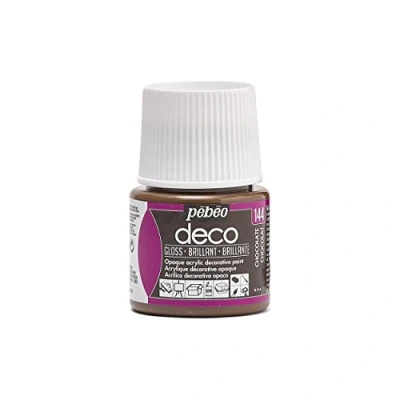 Imagen de PEBEO Pintura acrílica multisoporte Color opaco Acabado brillante chocolate 45ml