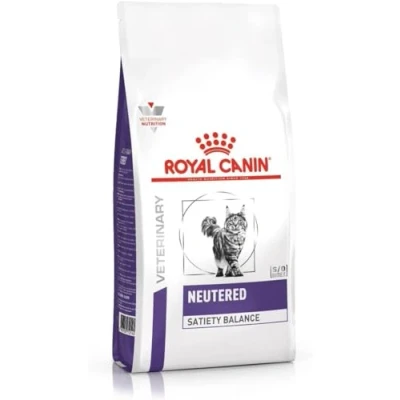 Imagen de Royal Canin NEUTERED Satiety Balance para Gatos Paquete de 4 x 400 g Alimento Completo Adultos esterilizados Puede Ayudar a Mantener un Peso Ideal
