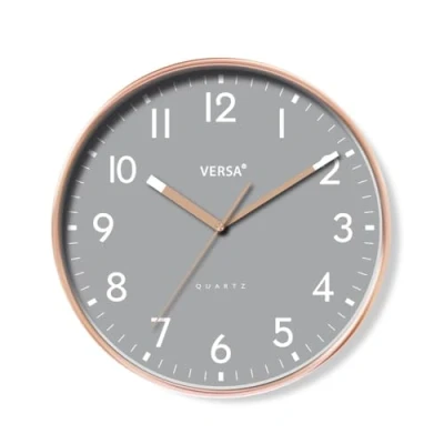 Imagen de Versa Relojes de Pared Estilo Moderno, Medidas (Al x L An) 30 4 cm, Color Gris