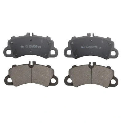 Imagen de FEBI BILSTEIN 188673 Juego de pastillas freno Eje delantero preparado para indicador desgaste Chapa antichirridos PORSCHE: Cayenne