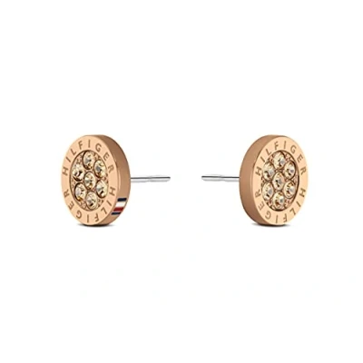 Imagen de Tommy Hilfiger Jewelry Pendientes de botón para Mujer Acero inoxidable con cristales 2780567