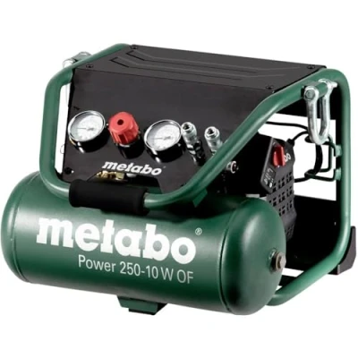 Imagen de Metabo Power 250 10 W OF Compresor 2 CV litros sin aceite, especial construcción