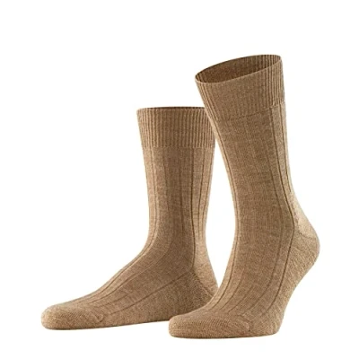 Imagen de FALKE Teppich Im Schuh M SO lana unicolor 1 par, Calcetines Hombre, Marrón (Nutmeg Melange 5410), 45 46