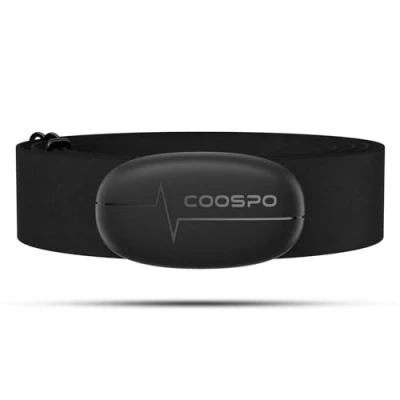 Imagen de COOSPO H6 Banda de Frecuencia Cardiaca Bluetooth 4.0 Ant+ Monitor Sensor Cardíaca Compatible con CoospoRide, Wahoo, Adidas Run, Rouvy, Pulsoid