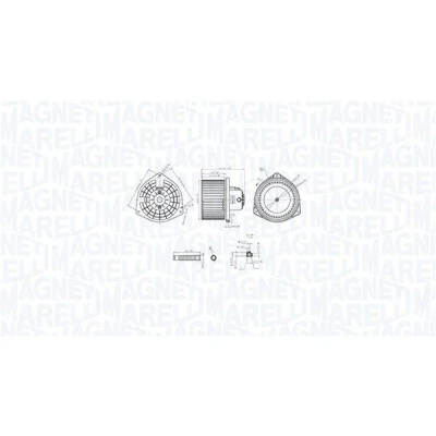 Imagen de MAGNETI MARELLI 069412765010 Ventilador de Calefacción MITSUBISHI: Outlander 2 SUV, PEUGEOT: 4007