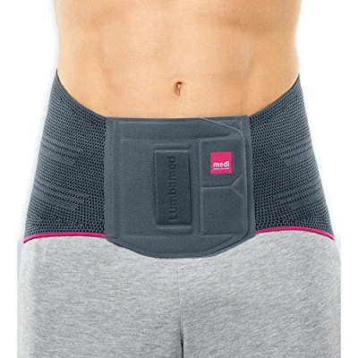 Imagen de medi Lumbamed basic ortesis de espalda para hombre plata talla V estabilizar la columna lumbar