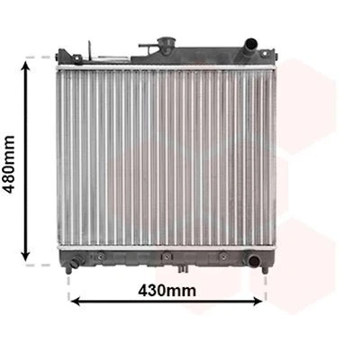 Imagen de VAN WEZEL 52002055 Radiador, refrigeración del motor Aluminio 375 440 26 Aletas soldadas SUZUKI: Jimny SUV, Todo terreno, abierta