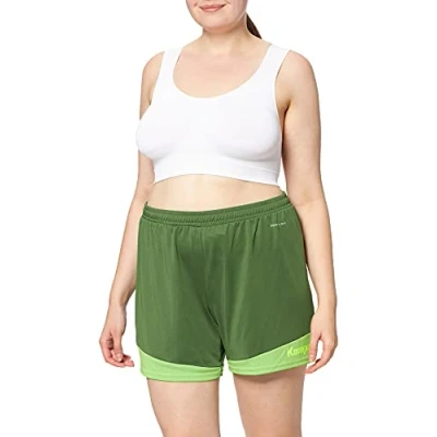 Imagen de Kempa Emotion 2.0 Shorts Women de Juego para Mujer, Verde Dragón/Verde Espera, L