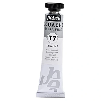 Imagen de Pebeo Gouache Pintura 1 Tubo de 20 ml blanco que cubre