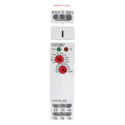 Imagen de GEYA Retraso encendido relé de tiempo función única 2Contactos 16A electrónico Retardo temporizador (GRT8 A2,AC/DC12V 240V)