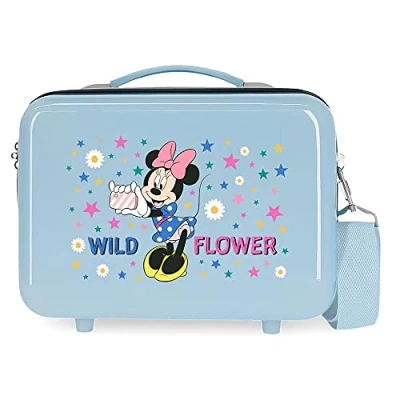 Imagen de Disney Minnie Wild Flower Neceser Adaptable con Bandolera Rosa 29x21x15 cms Rígido ABS 9,14L