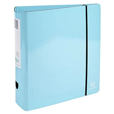 Imagen de Exacompta Ref. 53766E 1 archivador Aquarel Prem&#039;Touch Lomo redondeado 80mm A4 Colores surtidos Azul pastel