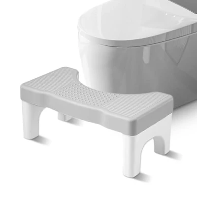 Imagen de BYZESTY taburete de inodoro, baño, antideslizante, para combate las hemorroides, estreñimiento,