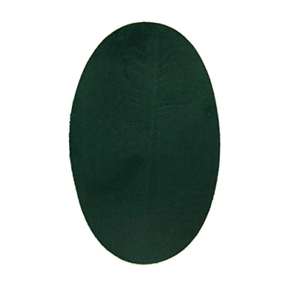 Imagen de 2 rodilleras de Ante color verde termoadhesivas para planchar. Coderas proteger tu ropa y reparación pantalones, chaquetas, jerseys, camisas. 16 x 10 cm. Ref. 94