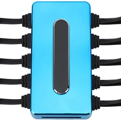 Imagen de RGB Fan Hub Controlador de ventilador PC, 4 pines, CPU Splitter (RGB)