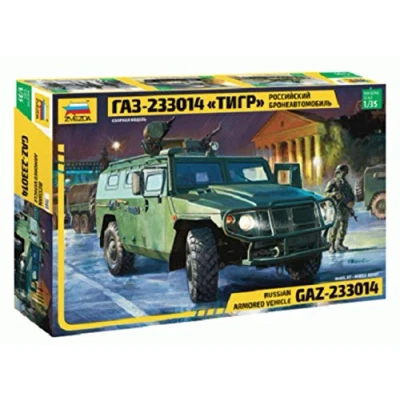 Imagen de Zvezda Vehículo Blinde Gas Tiger, Z3668, no informado.