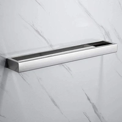 Imagen de Melairy 30CM toallero de Baño Toalla Mano Percha Barra Anillo 304 Acero Inoxidable Autoadhesiva Accesorio para Cocina Cromo