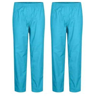 Imagen de MISEMIYA Pack 2 pcs PANTALÓN Sanitario Unisex Uniforme Uniformes MEDICOS DE Trabajo Ref.8312 * M, Cian