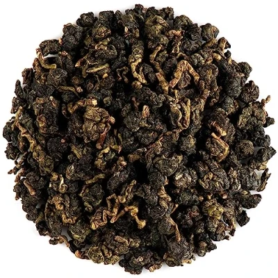 Imagen de Té oolong con jazmín de calidad artesanal Hojas enteras enrolladas auténtico