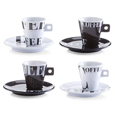 Imagen de Zeller 26540 Servicio de Café Expreso, Porcelana, Multicolor, 27.5x14x7 cm, 8 Unidades