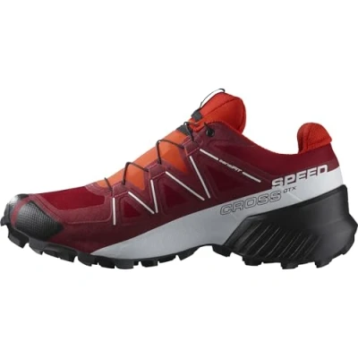 Imagen de Salomon Speedcross Gore Tex Zapatillas Impermeables de Trail Running para Hombre, Protección climática, Agarre agresivo, Ajuste preciso, Red Dahlia, 44