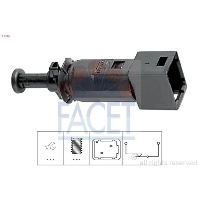 Imagen de FACET 7.1148 Interruptor luces freno mecánico Made in Italy OE Equivalent RENAULT: CLIO 2, 3, TRAFIC 2 Kasten, OPEL: Movano A Furgón
