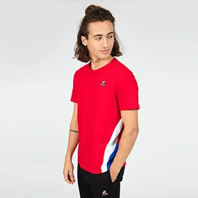 Imagen de Le Coq Sportif Camiseta Tri tee SS No 1 M para Adulto/Unisex, Rouge Electro, XS