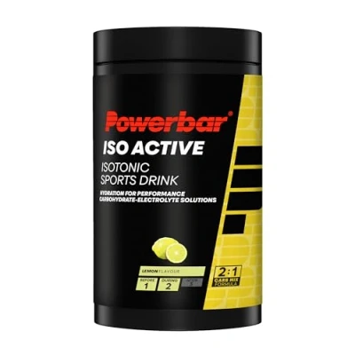 Imagen de PowerBar Isoactive Lemon 600 g Bebida Deportiva Isotónica 5 Electrolitos + C2MAX