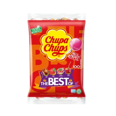 Imagen de Chupa Chups Original Caramelo con Palo, de Sabores Variados, 100 x 12g