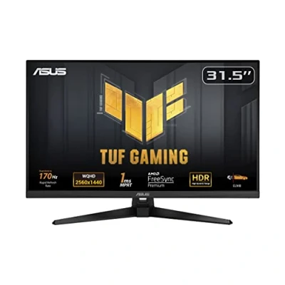 Imagen de ASUS TUF Gaming VG32AQA1A Monitor de 31,5 pulgadas WQHD (2560 x 1440), Overclock a 170 Hz, Extreme Low Motion Blur, Freesync Premium, 1 ms (MPRT), Shadow Boost, HDR, DisplayWidget Lite