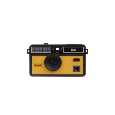 Imagen de Kodak i60 Cámara de película Reutilizable 35 mm, Estilo Retro, sin Enfoque, Flash Integrado, Prensa y emergente (Amarillo)