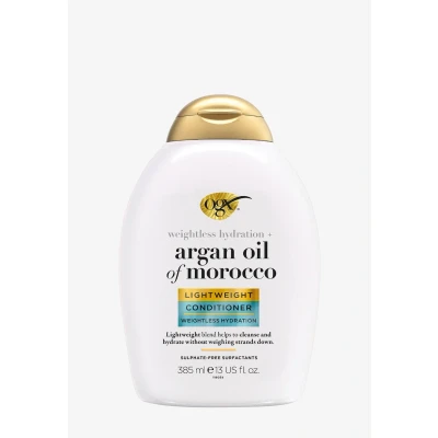 Imagen de OGX Argan Oil of Morocco Lightweight acondicionador (385 ml), hidratante y cuidado del cabello sin peso con aceite de argán vitamina B5