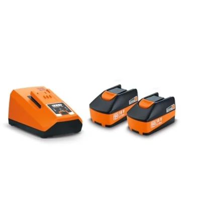 Imagen de FEIN Set de inicio baterías con 2 iones litio cargador rápido ALG 80 BC, elevada corriente carga 8 amperios, Tensión 18 V, Capacidad 6 Ah, Conectividad Bluetooth