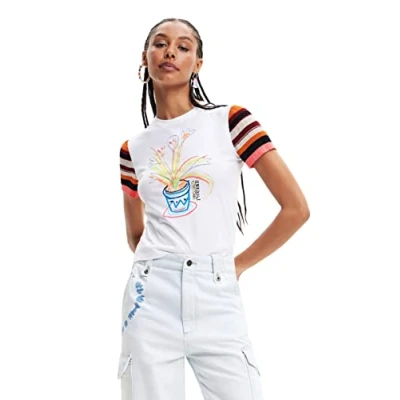 Imagen de Desigual TS_Jarron 1000 Camiseta, Blanco, L para Mujer