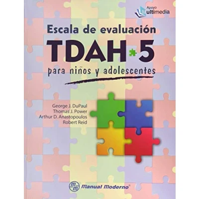 Imagen de ESCALA DE EVALUACION TDAH 5 PARA NI?OS Y ADOLESCENTES (MANUAL MODERNO)